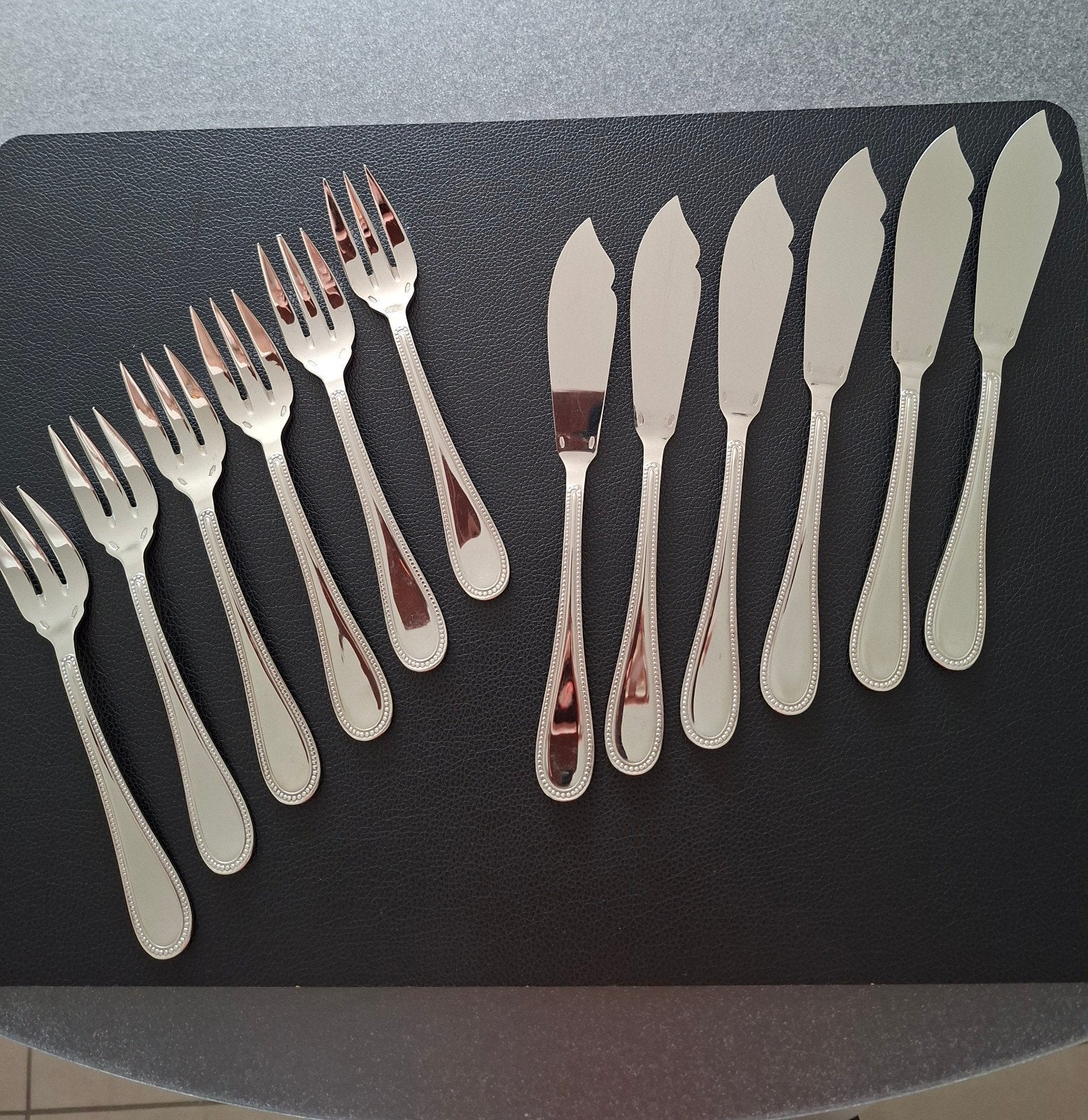 Wiskemann 6 delig visbestek, Maison & Meubles, Cuisine | Couverts, Enlèvement