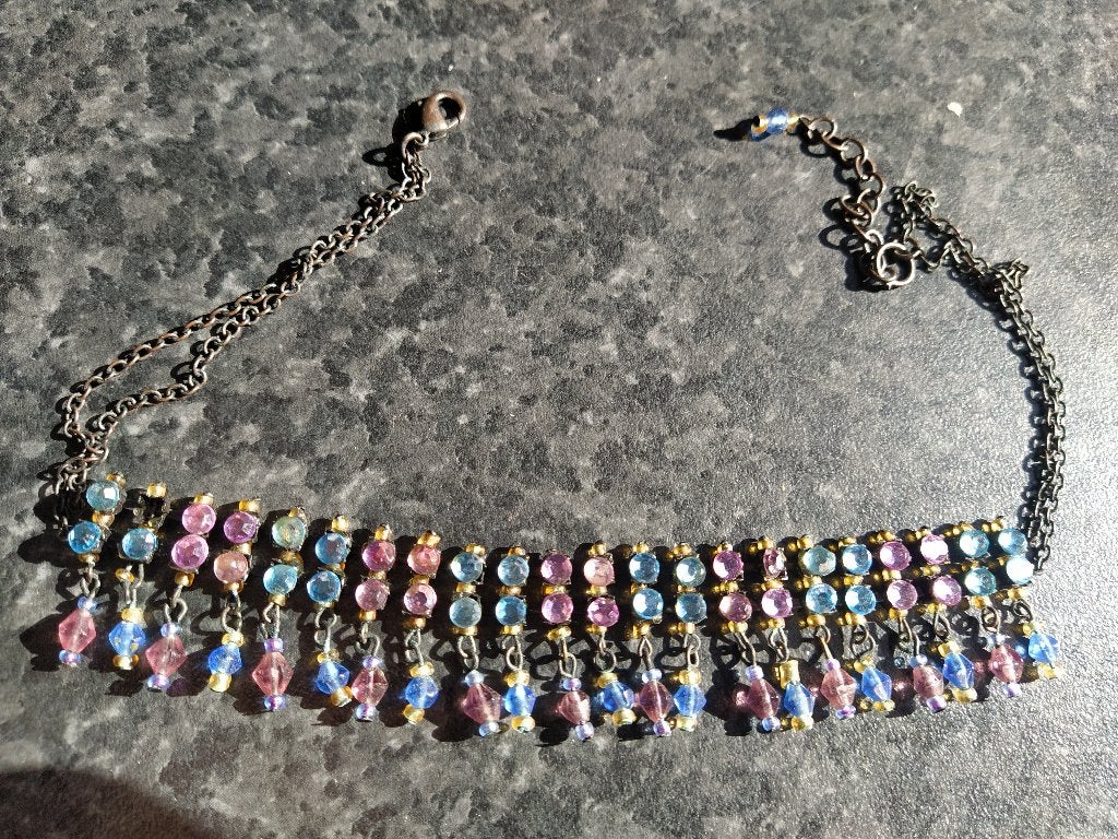 juweeltjes - faux bijoux - retro oorbellen + juwelenhouder, Handtassen en Accessoires, Kettingen, Ophalen of Verzenden, Zo goed als nieuw
