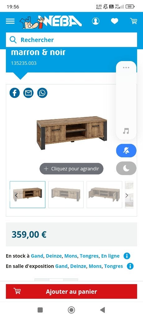 Meuble de télévision, Maison & Meubles, Enlèvement, Neuf