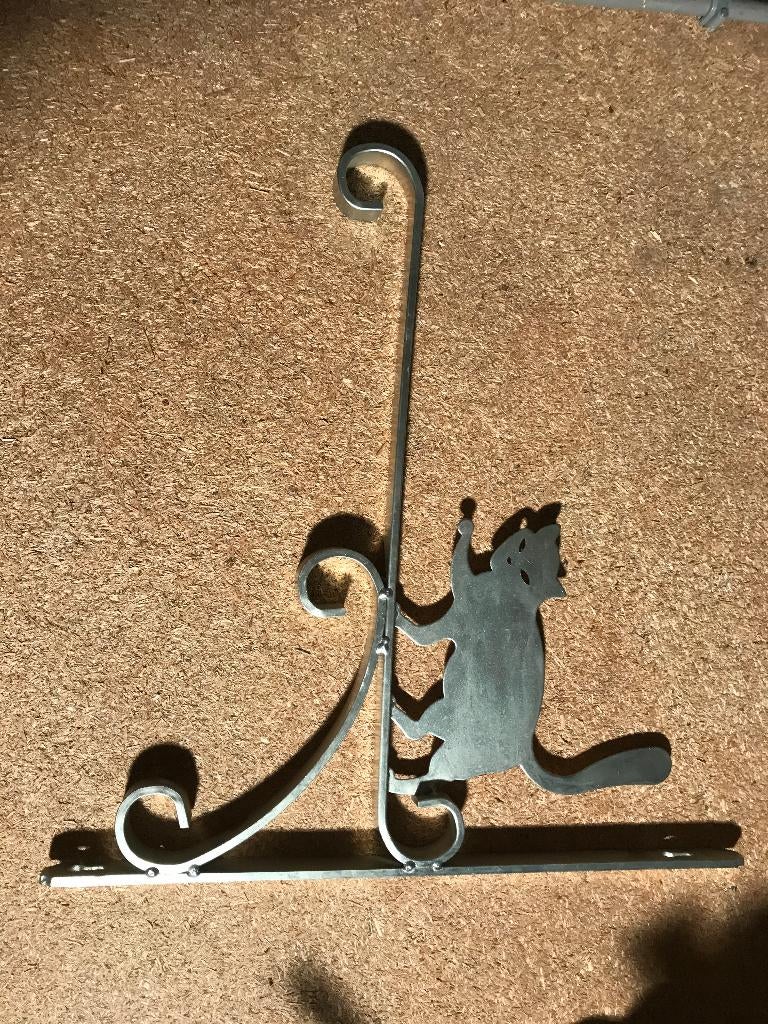 decoratie wand of muur kat voor hanging basket, Tuin en Terras, Ophalen of Verzenden, Nieuw