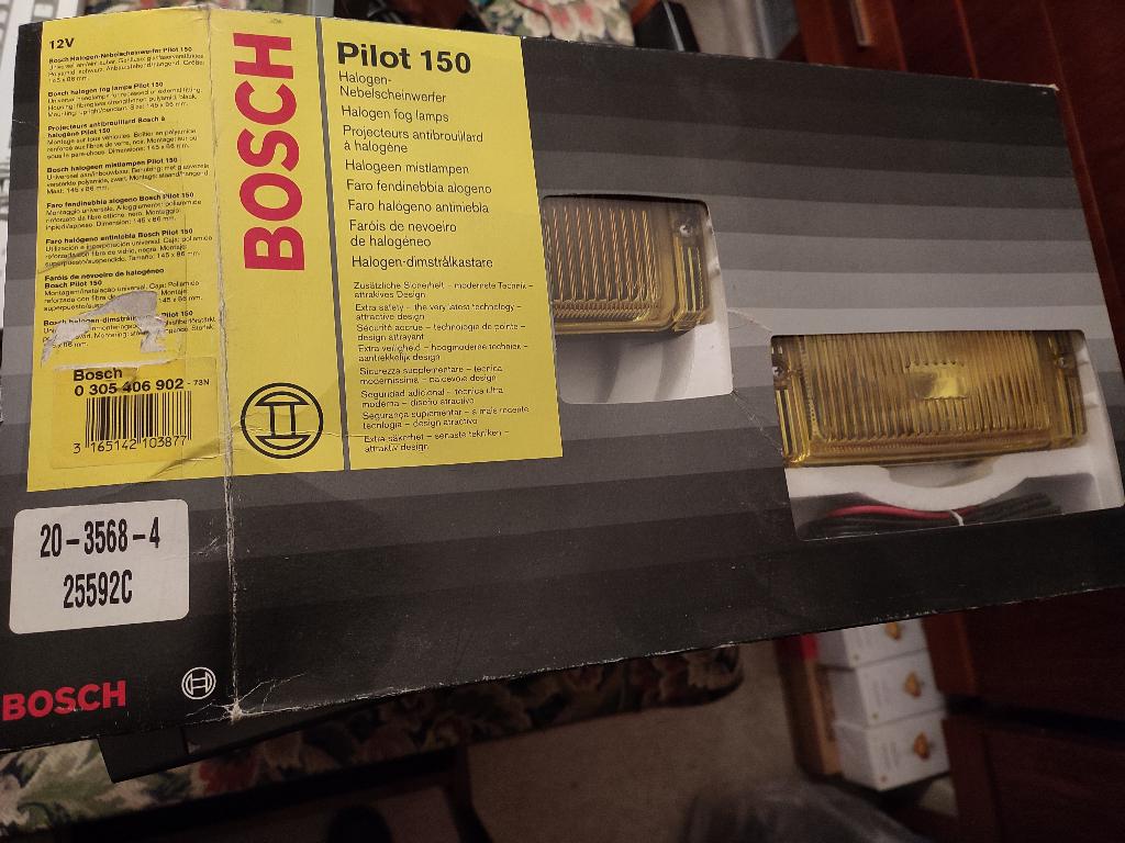 Bosch Pilot 150 *nieuw in doos* Vintage mistlampen geel., Ophalen of Verzenden