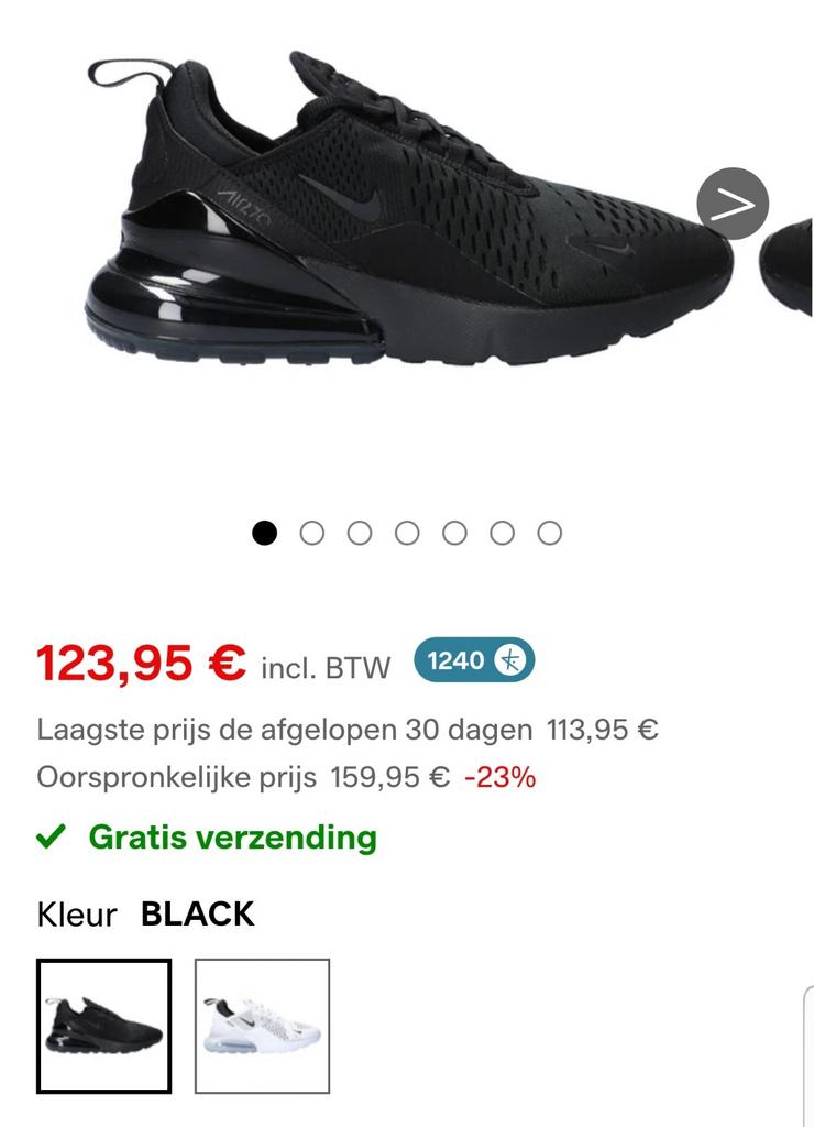 Nike Air Max 270 woman original (37.5 New), Enlèvement ou Envoi