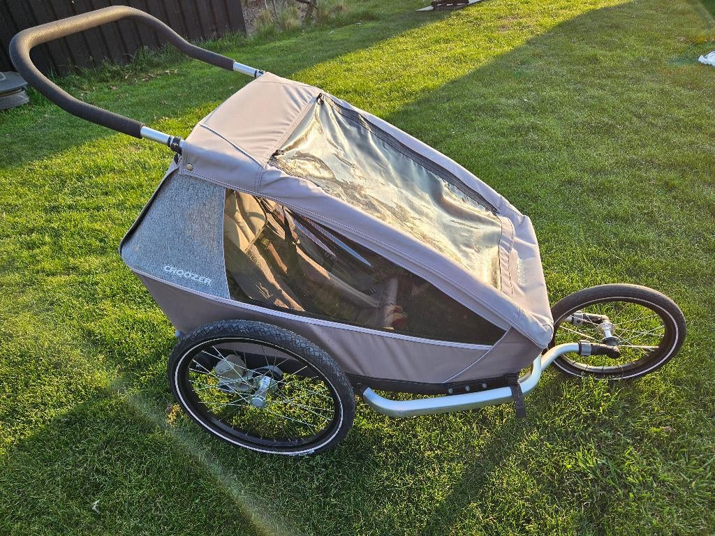 Croozer fietskar 2 kindjes, Ophalen, Opvouwbaar, Croozer, Zo goed als nieuw