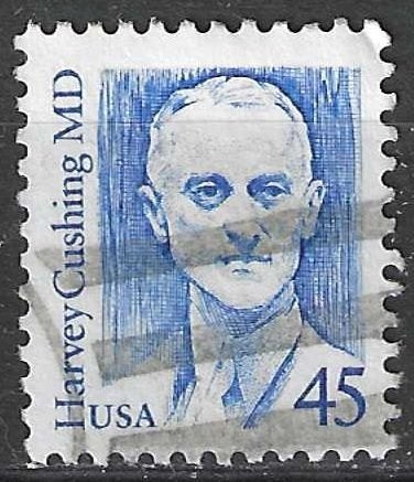 États-Unis 1988 - Yvert 1848 - Harvey Williams Cushing (ST), Envoi, Affranchi