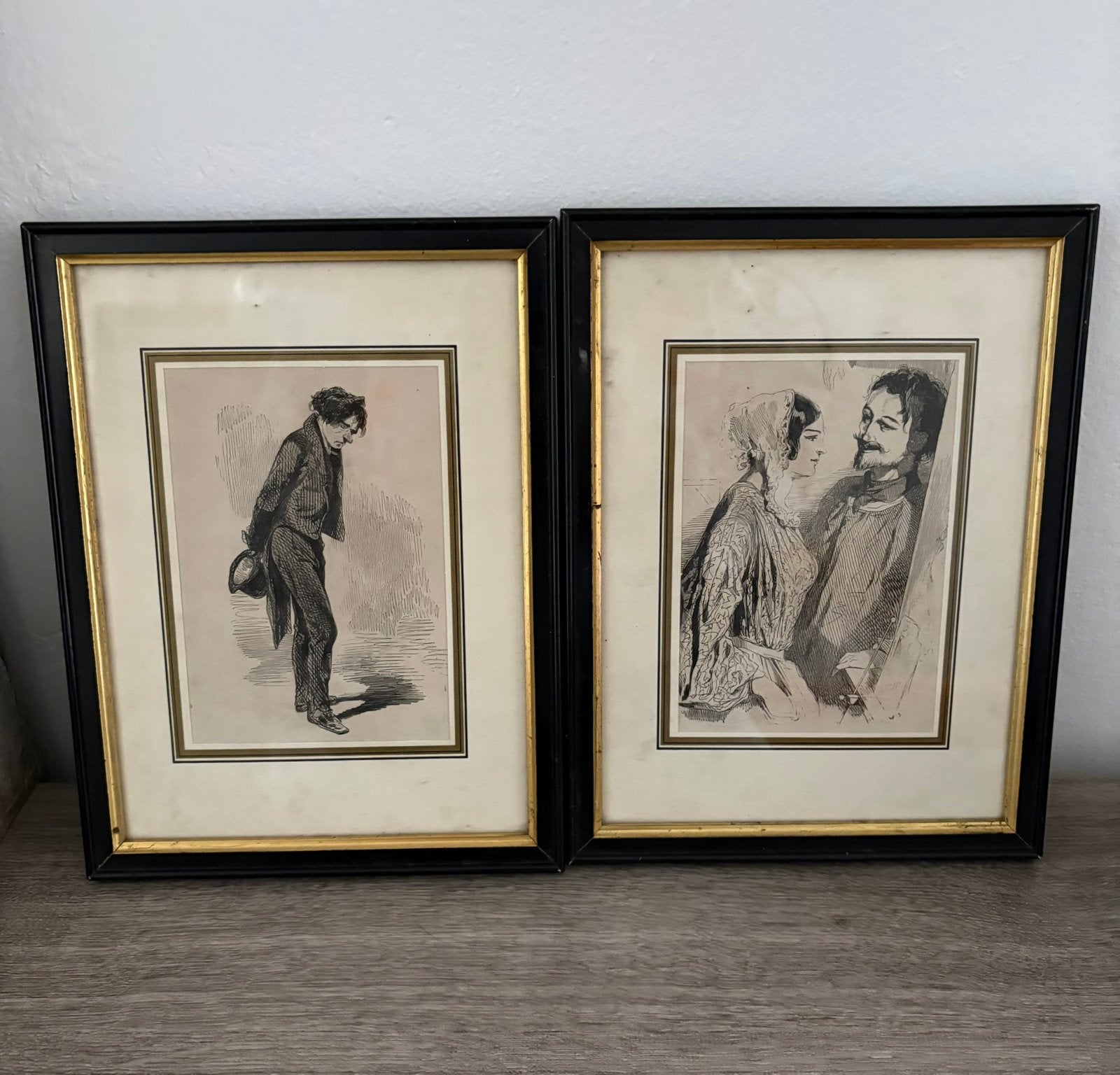 Gravures anciennes Gavarni 1864, Antiquités & Art, Enlèvement