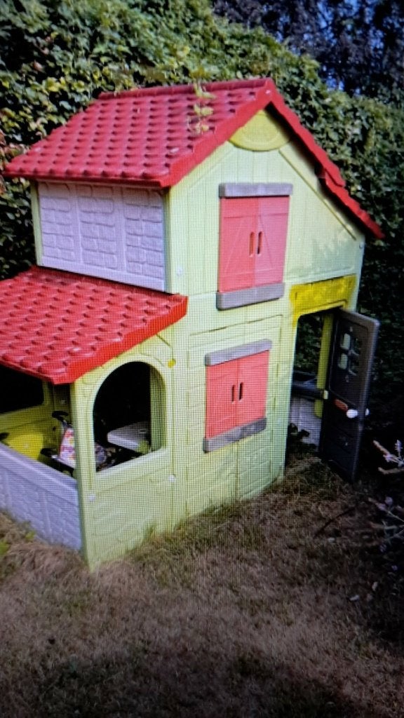 speelhuisje little tikes met bovenverdieping, Ophalen