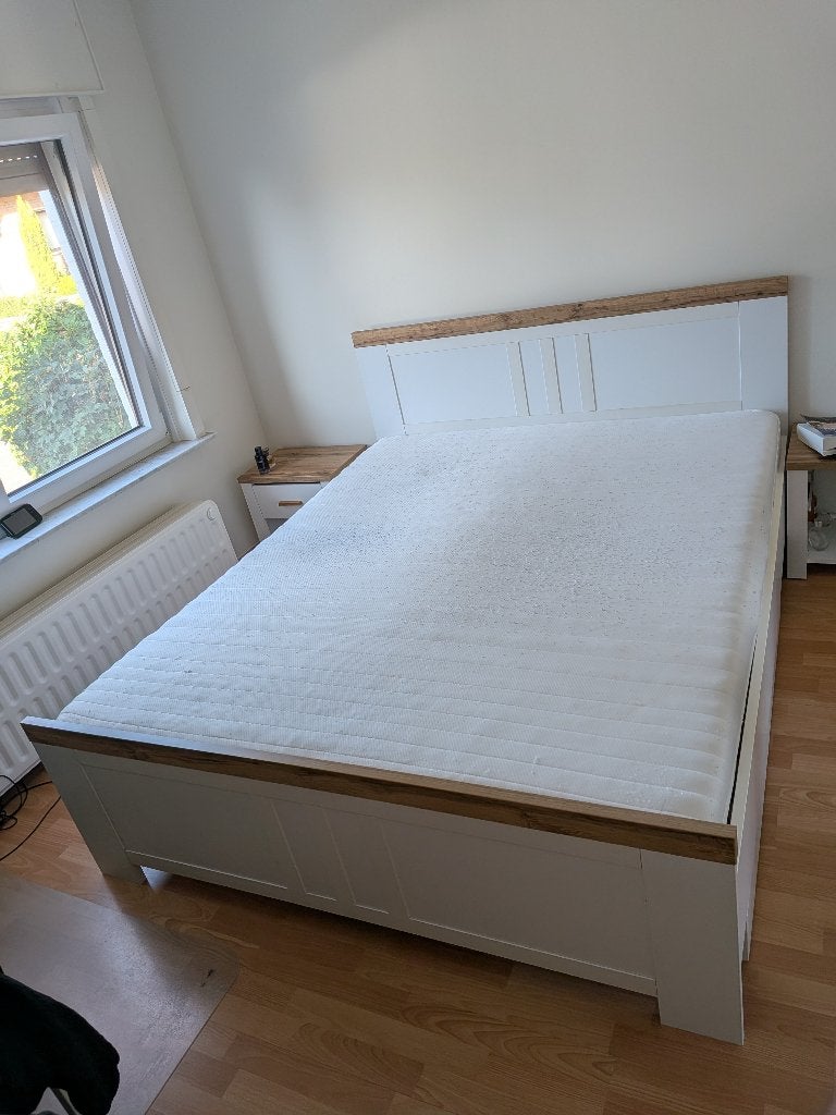 Cadre Lit 160x200, Maison & Meubles, Queen size, Enlèvement, Utilisé, 200 cm
