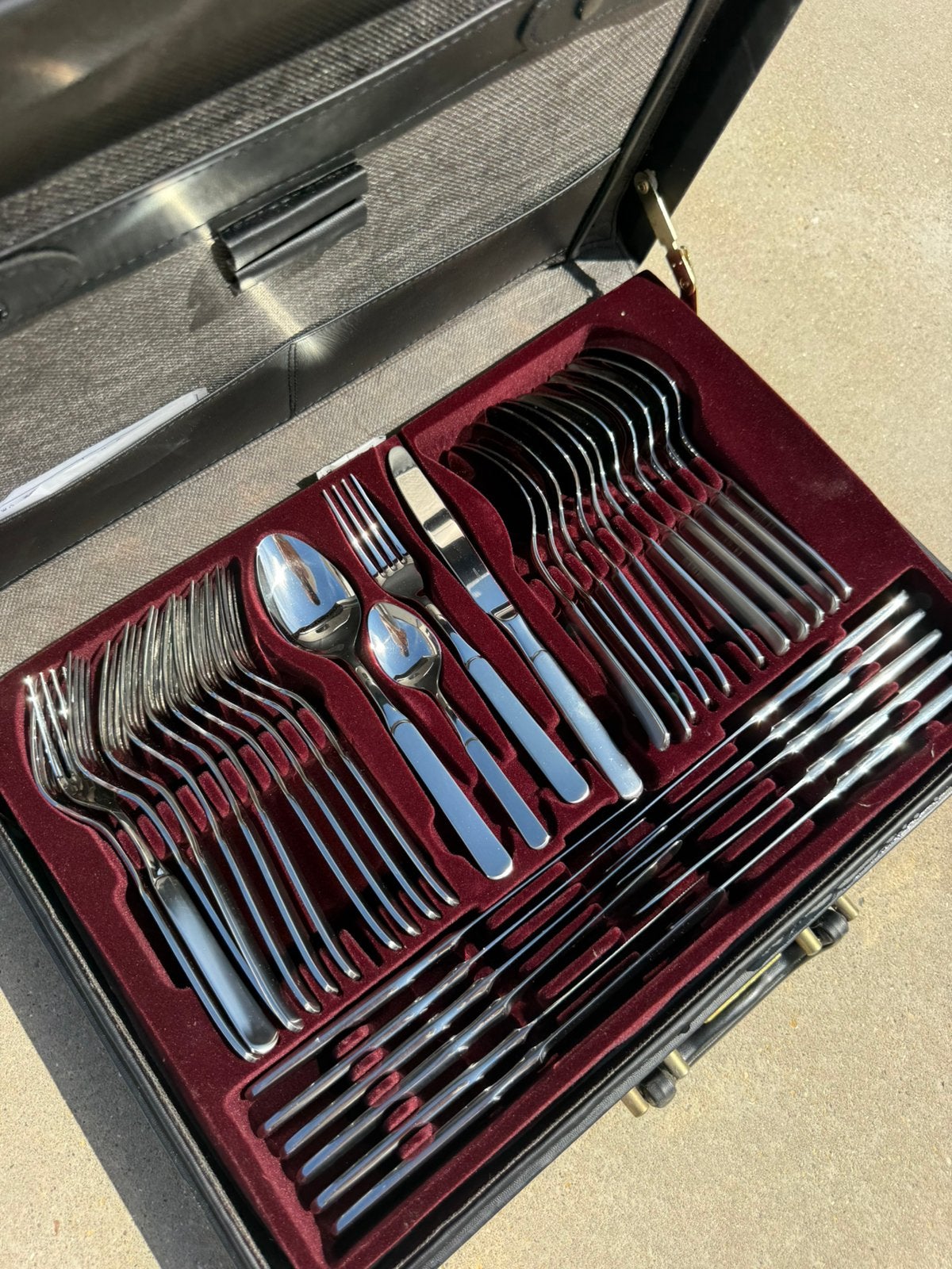 Chromolit Solingen 18/10 bestekset in luxe koffer – compleet, Ophalen, Bestekset