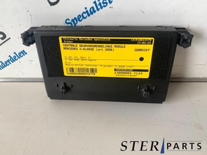 Module verrouillage central des portes d'un Mercedes C-Klass, 3 mois de garantie, Utilisé, -, -