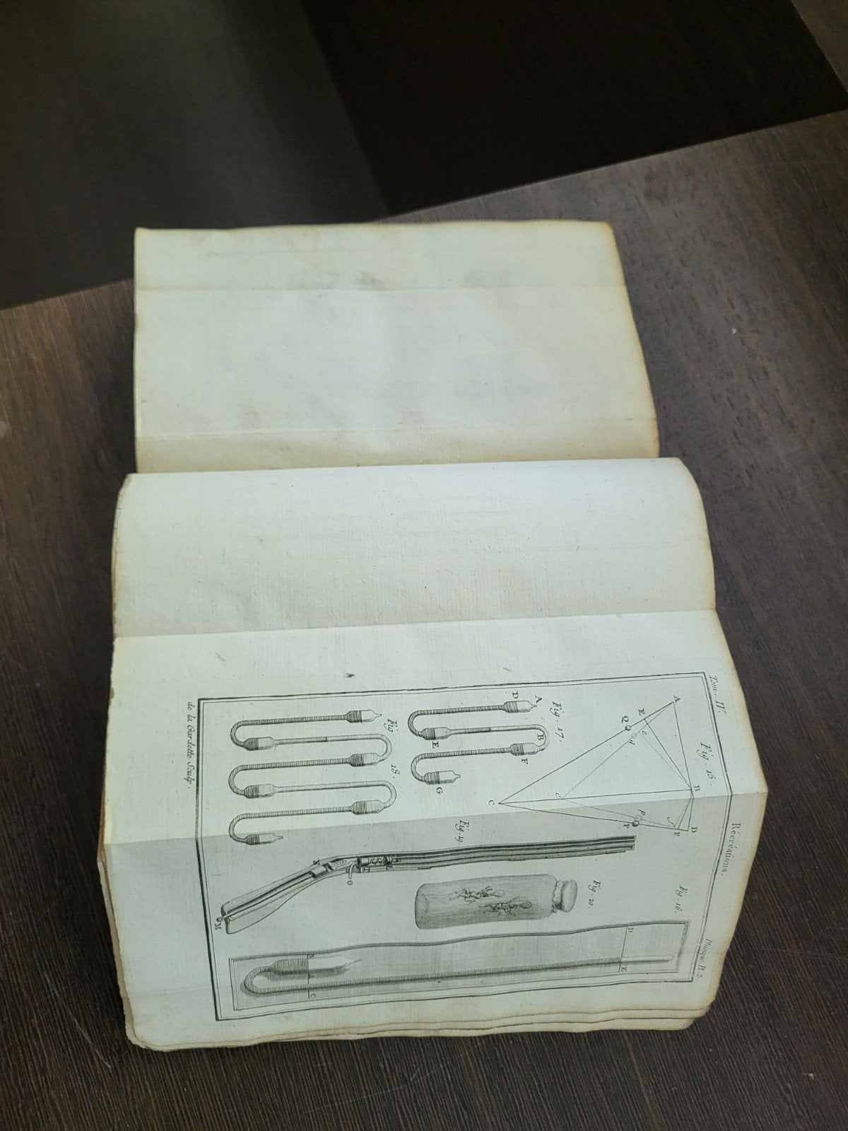 Récréations mathématiques et physiques 4de deel Ozanam 1790, Antiek en Kunst, Ophalen of Verzenden