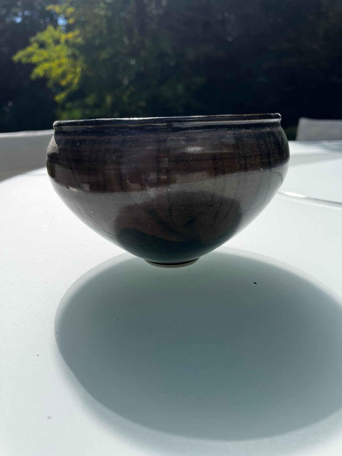 1984 Ambachtelijke RAKU handgemodeleerde en -geglazuurde kom, Antiek en Kunst, Kunst | Designobjecten, Ophalen of Verzenden, Gesigneerd