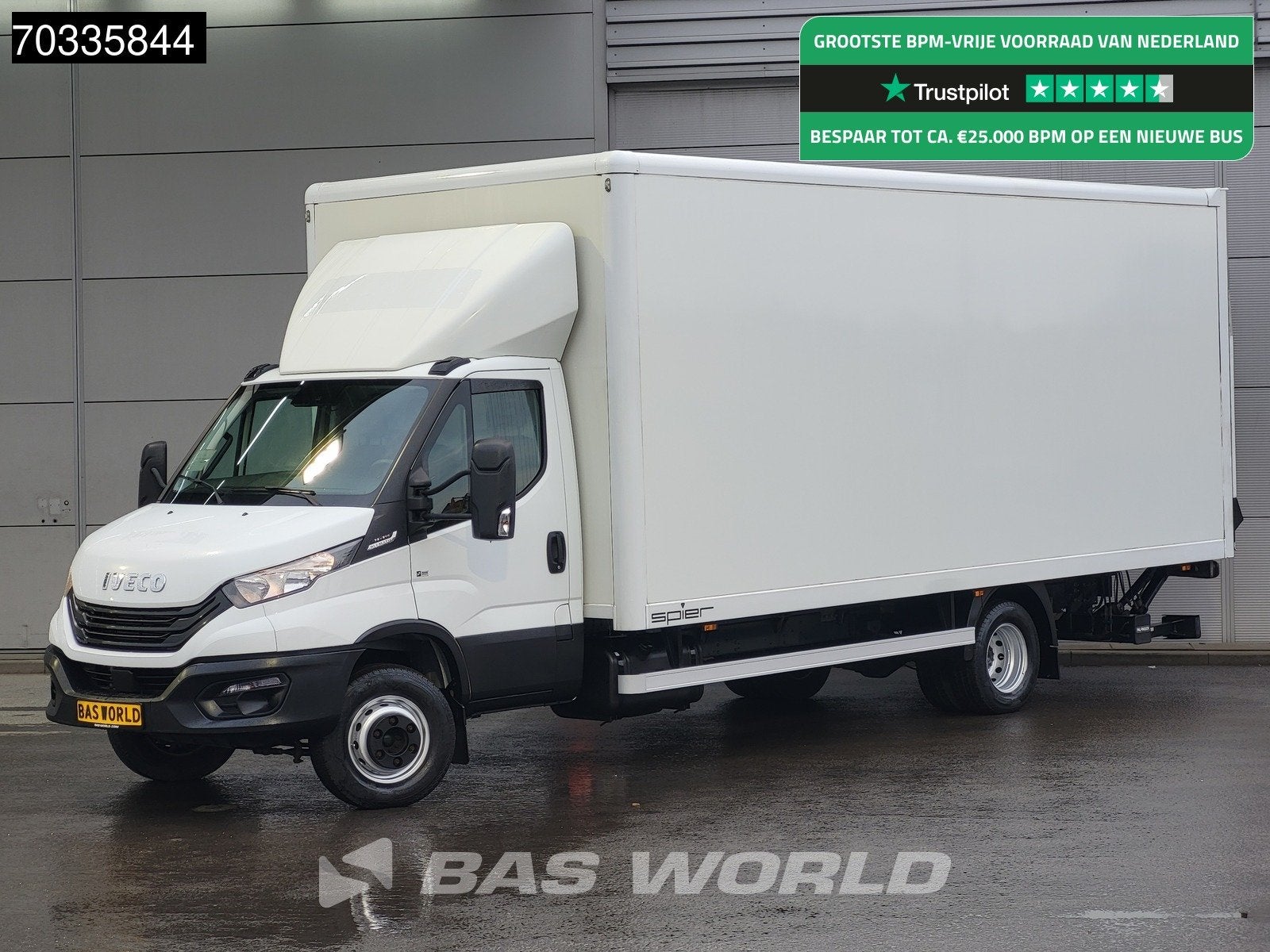 Iveco Daily 72C21 3.0L Automaat 1000KG Laadklep Luchtvering, Stof, Gebruikt, Euro 6, 4 cilinders