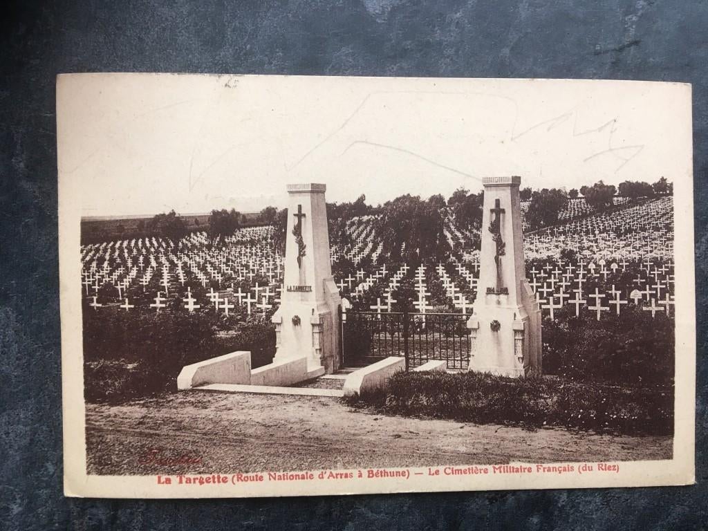 Postkaart la targette - frans militaire begraafplaats (du ri, Ophalen of Verzenden
