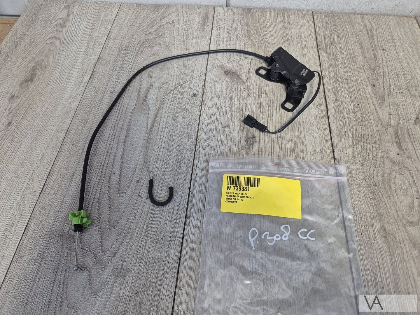 Achterklep slot vergrendeling RECHTER ZIJDE Peugeot 308 cc, -, Utilisé, -, Peugeot
