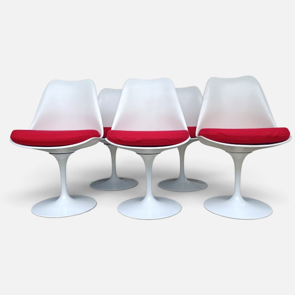 5x Eero Saarinen tulip chair stoel Knoll 1970-80s Kvadrat, Antiek en Kunst, Ophalen of Verzenden