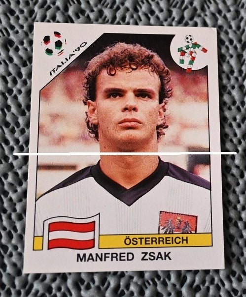 Panini Italia 90 Oostenrijk Manfred Zsak, Verzenden, Nieuw, Poster, Plaatje of Sticker