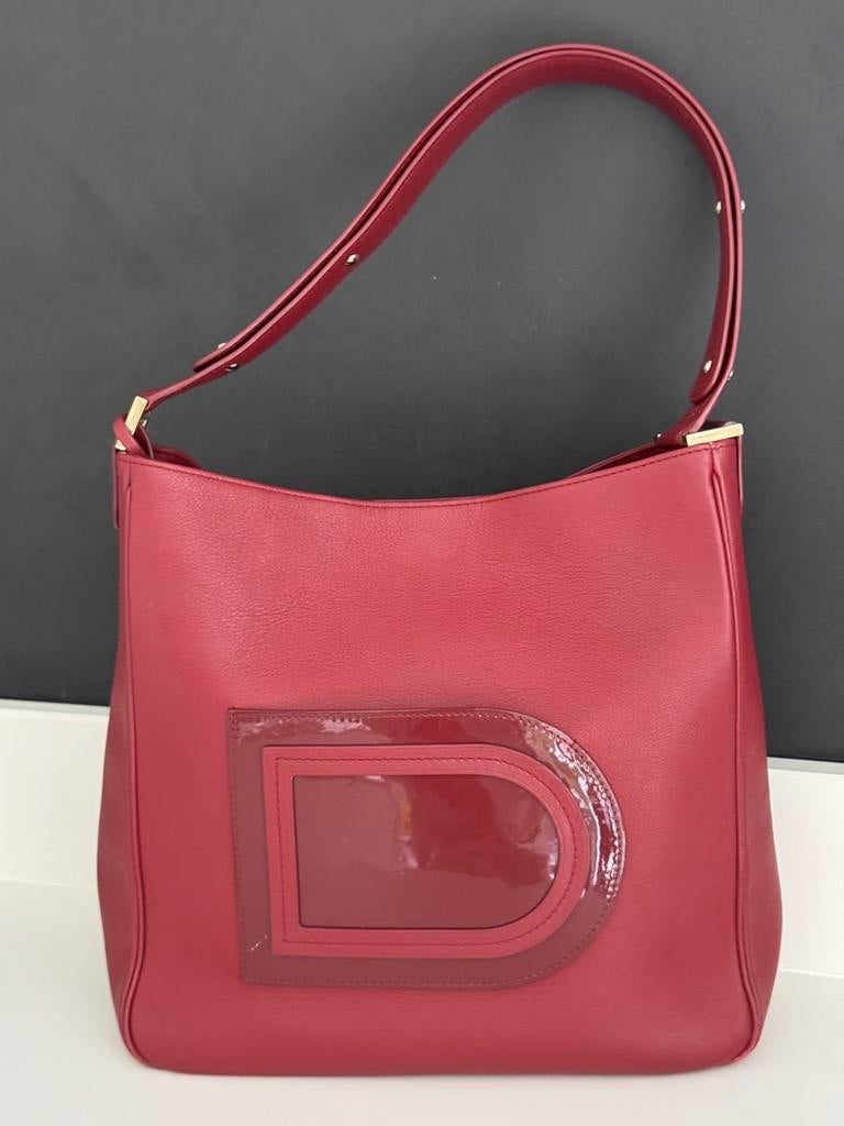 Delvaux louise hobo, Ophalen of Verzenden, Zo goed als nieuw, Rood