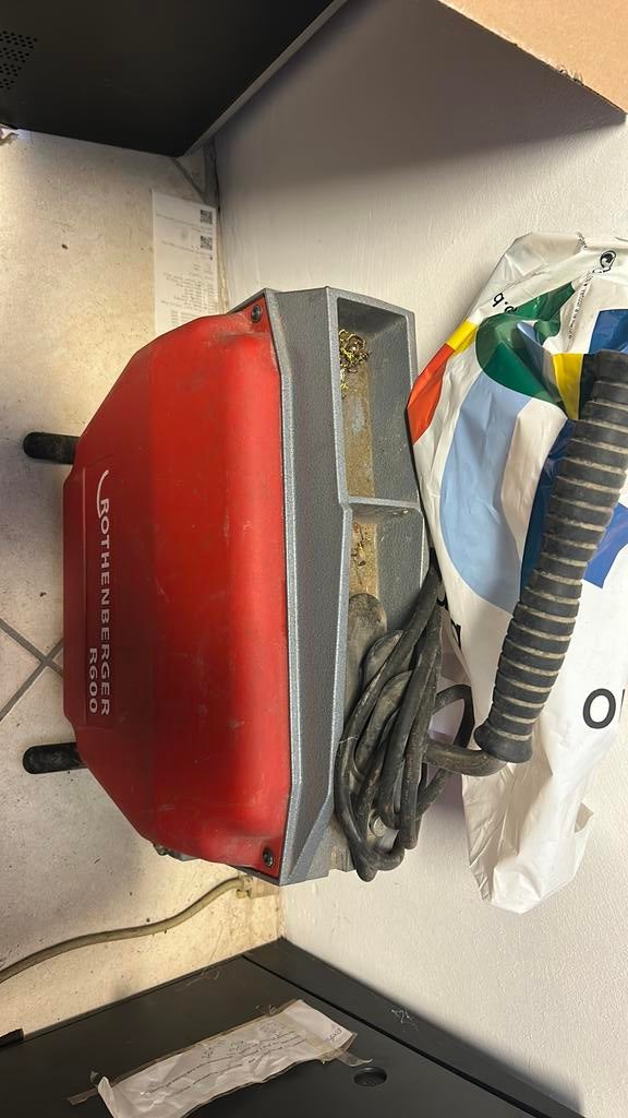 Rothenberger r600 ontstopper, Ophalen, Gebruikt