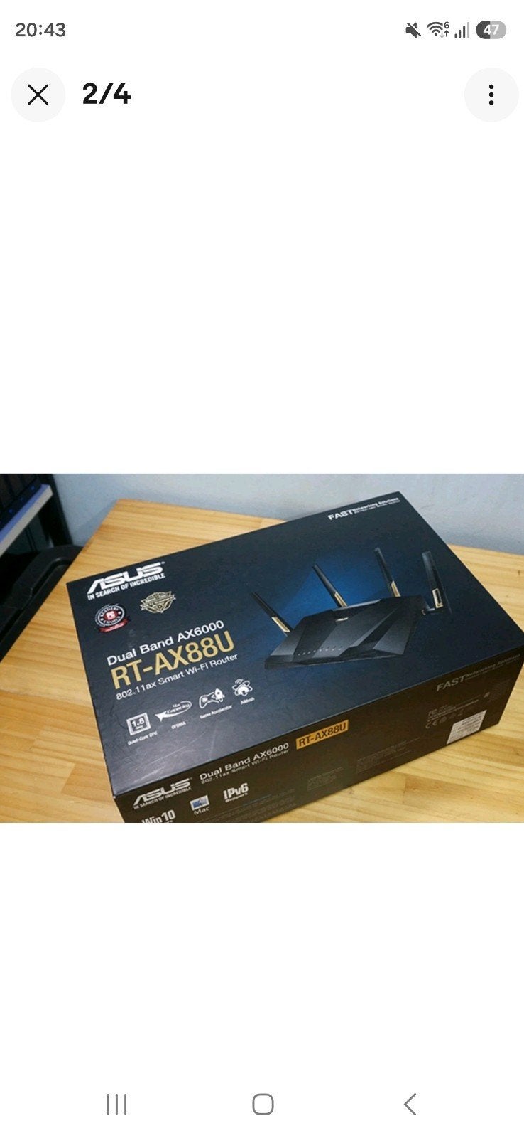 Routeur Wi-Fi 6 Asus RT-AX88U - Excellent état, Computers en Software, Routers en Modems, Ophalen of Verzenden, Router