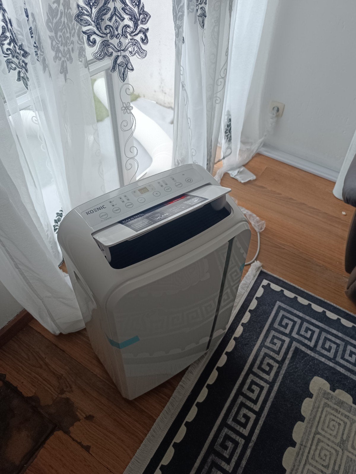 Bijna nieuwe mobile airco kan gebracht worden aan huis!!!, Elektronische apparatuur, Ophalen, Minder dan 60 m³, 3 snelheden of meer