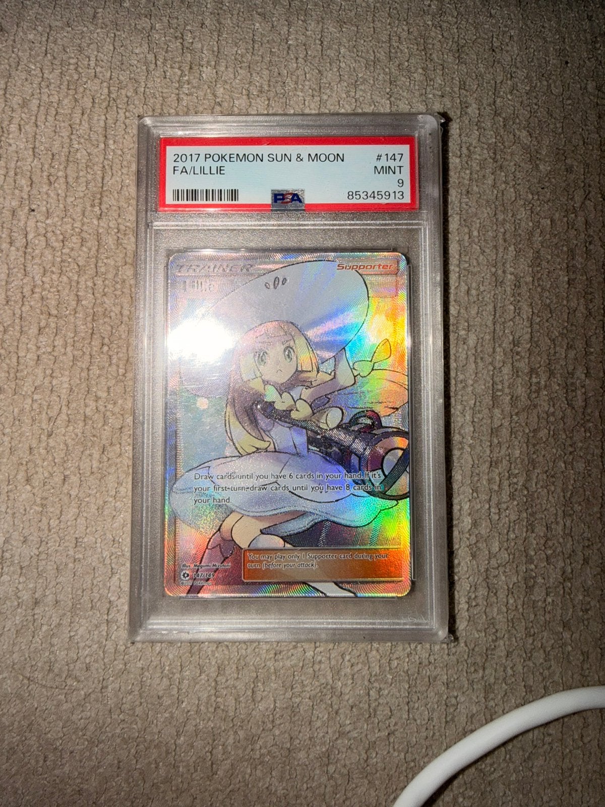 Lillie Sun & Moon PSA 9, Enlèvement ou Envoi, Comme neuf