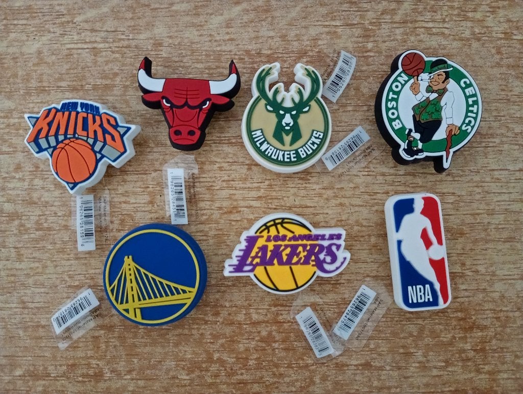 Nieuwe NBA-clips van Jibbitz Crocs, Ophalen, Nieuw