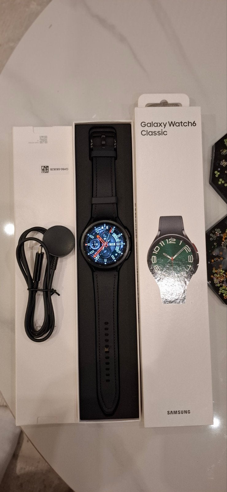 samsung watch 6 classic 44mm
bijna nieuw, Ophalen, Conditie, Samsung watch 6 classic, Zwart