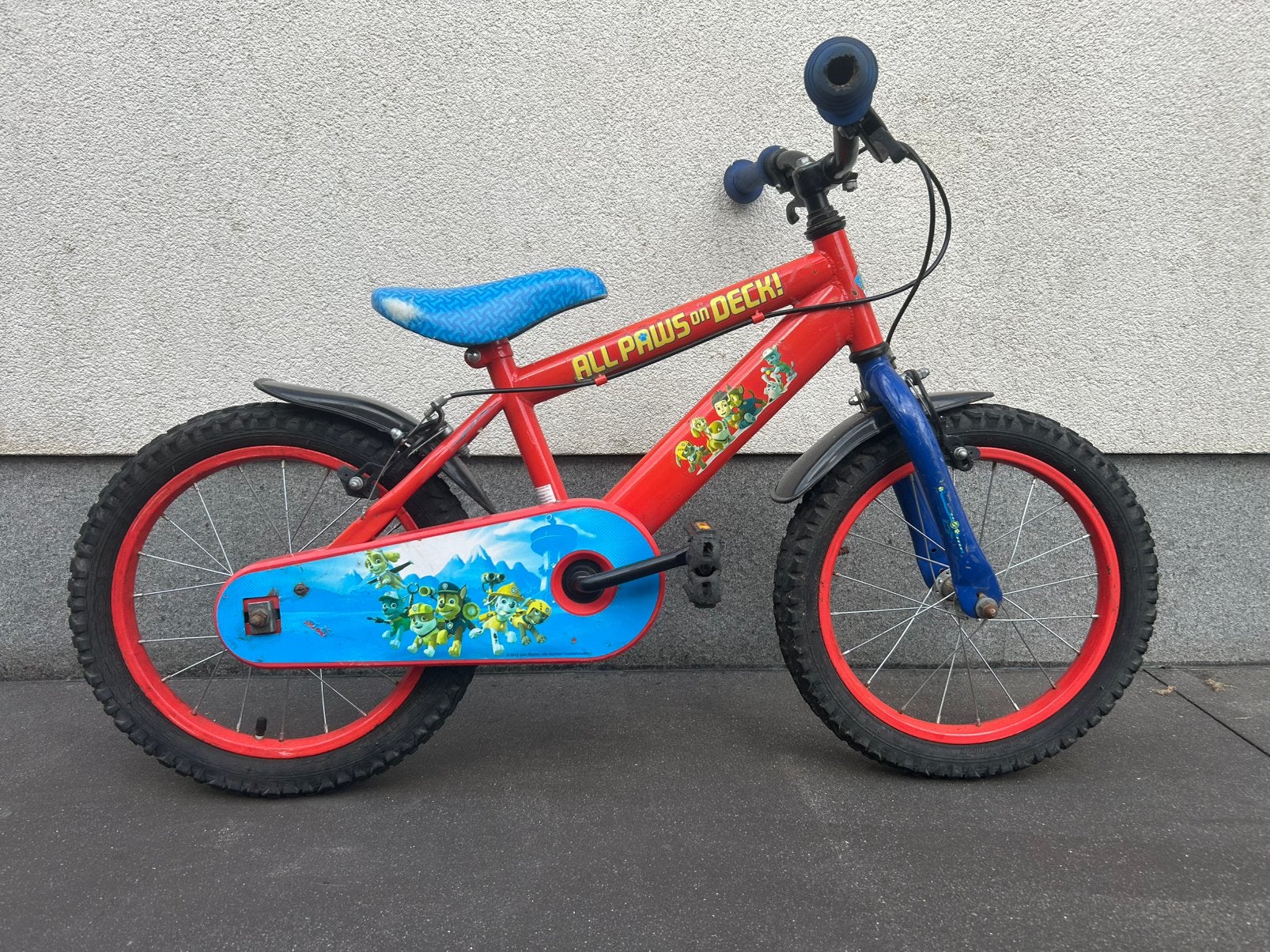 Kinderfiets 16”, Vélos & Vélomoteurs, Vélos | Vélos pour enfant, Enlèvement, Utilisé, Frein sur jante, 16 à 20 pouces
