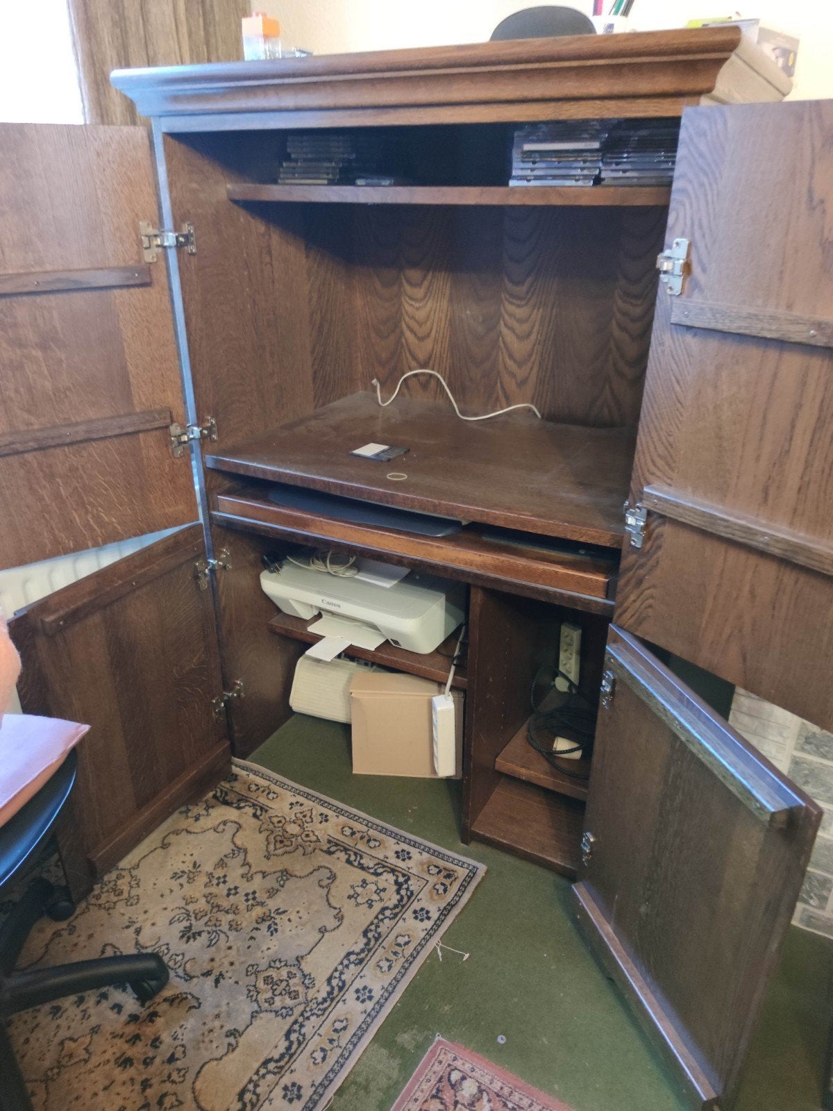 Computer kast, Ophalen