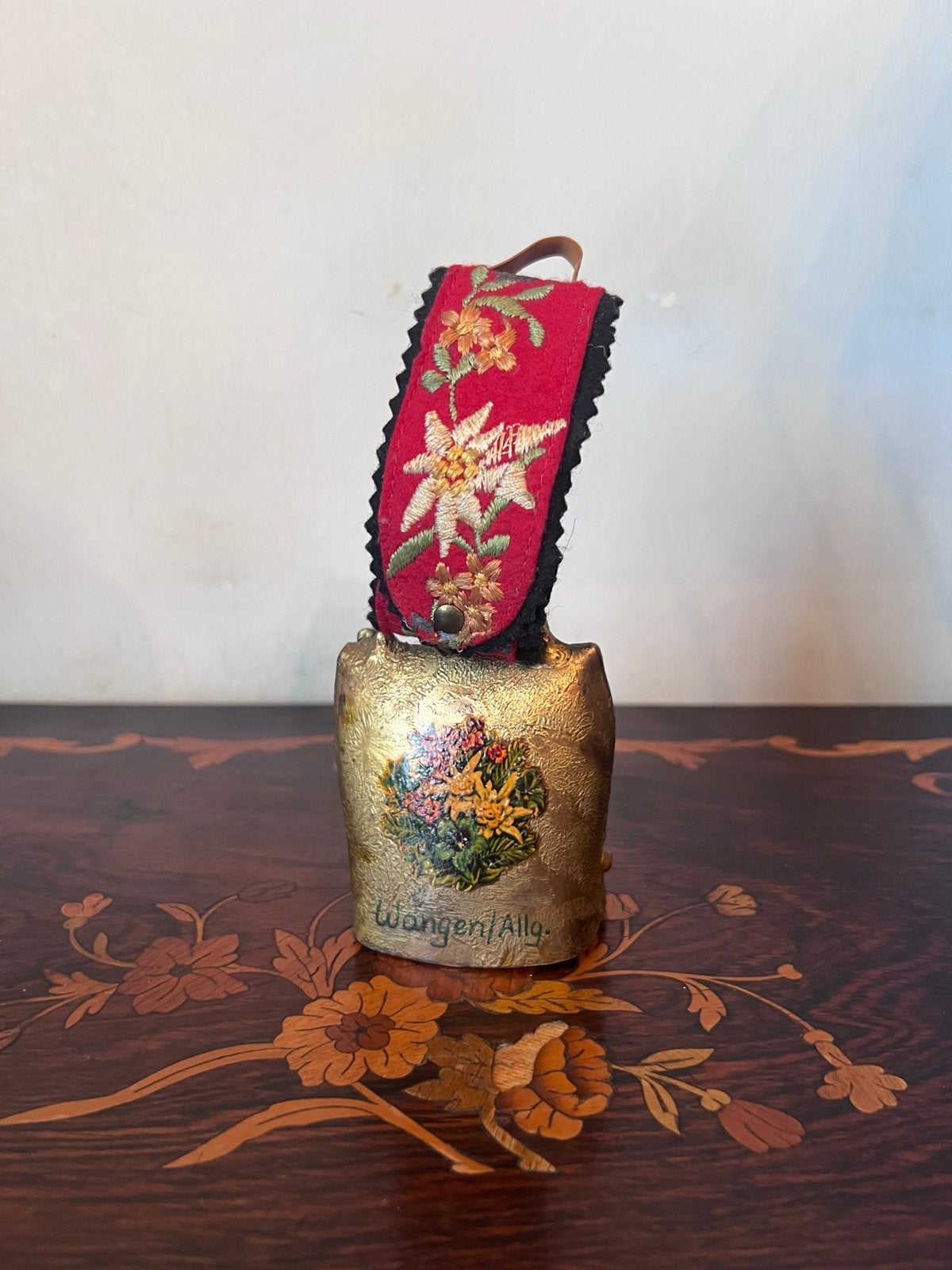 Cloche de Vache Souvenir Alpine Vintage – Wangen im Allgäu, Antiquités & Art, Enlèvement ou Envoi
