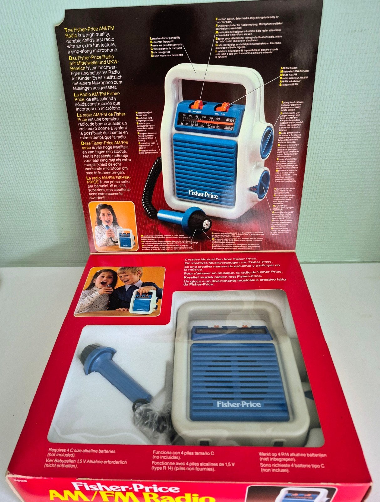 Vintage AM/FM radio Fisher-Price ongeopende doos, Collections, Enlèvement ou Envoi, Neuf