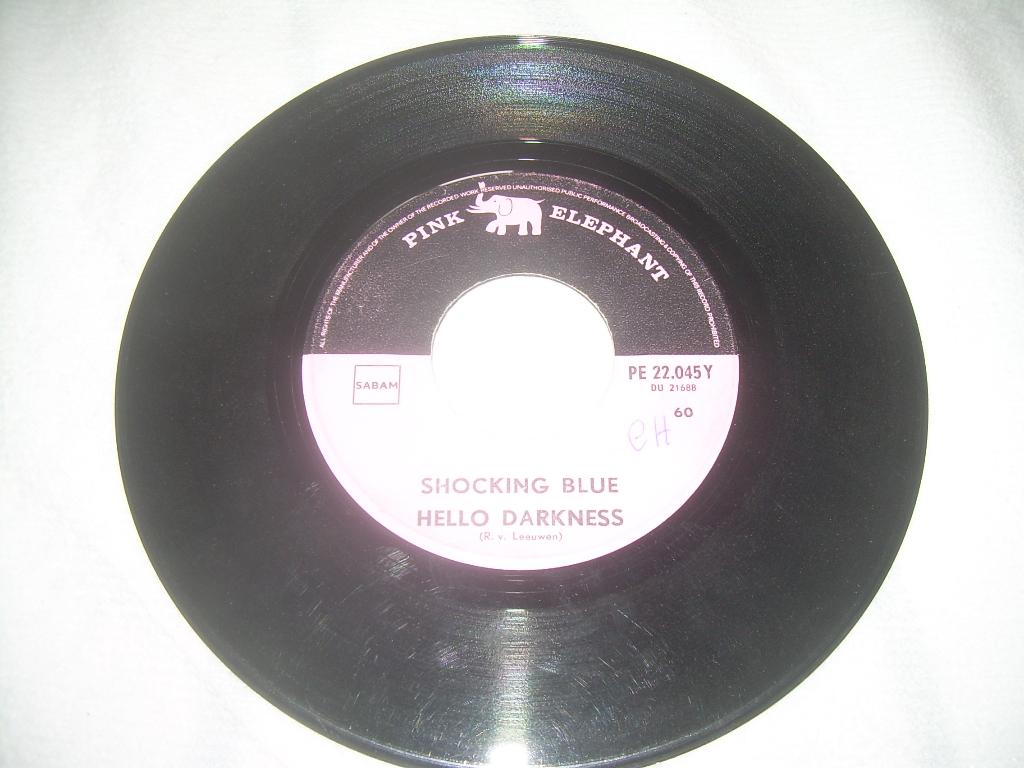 45 T SINGLE - Shocking Blue - Hello Darkness, Cd's en Dvd's, 7 inch, Single, Ophalen of Verzenden, Pop