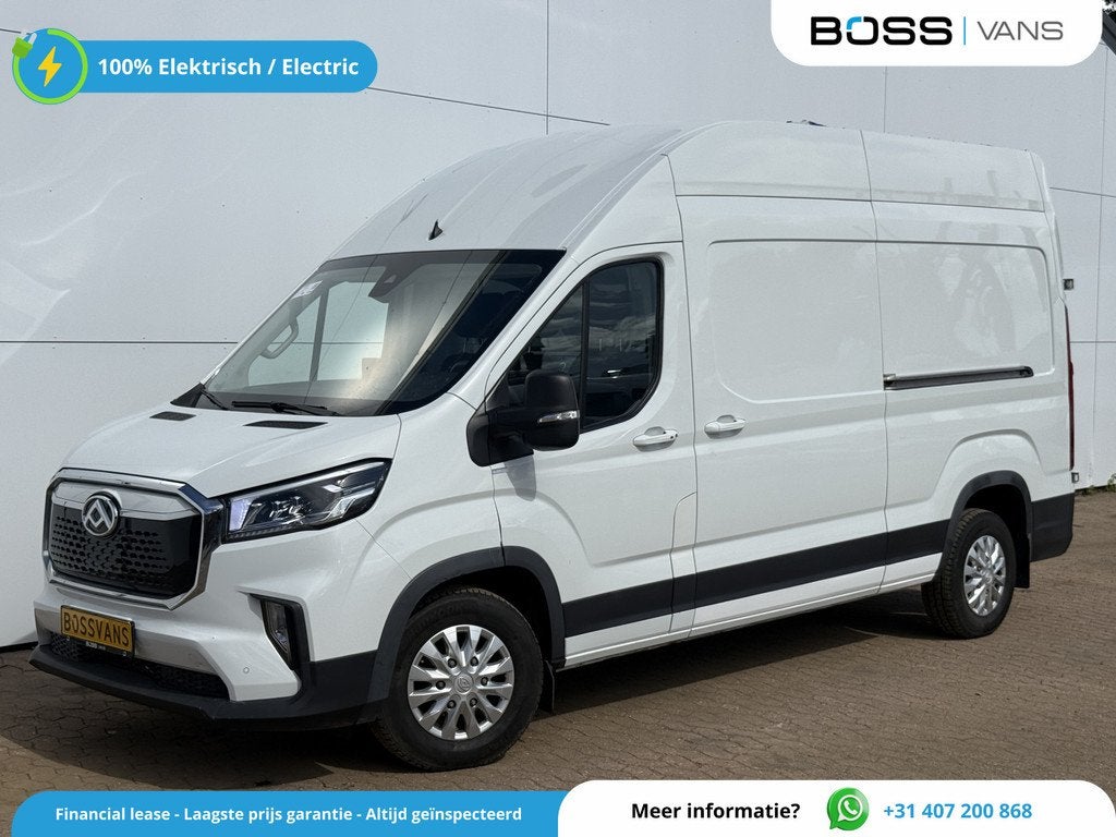 Maxus eDeliver 9 89kWh L3H3 328KM WLTP 91% (SOH) 204PK Dubbe, Auto's, Stof, Gebruikt, Zwart, 89 kWh