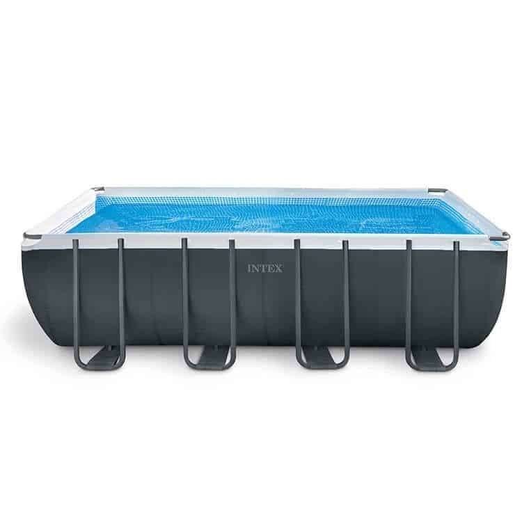 Intex Ultra rechthoekig zwembad met zandfilter, Tuin en Terras, Zwembaden, Gebruikt, Opzetzwembad, 120 cm of meer, 400 cm of meer