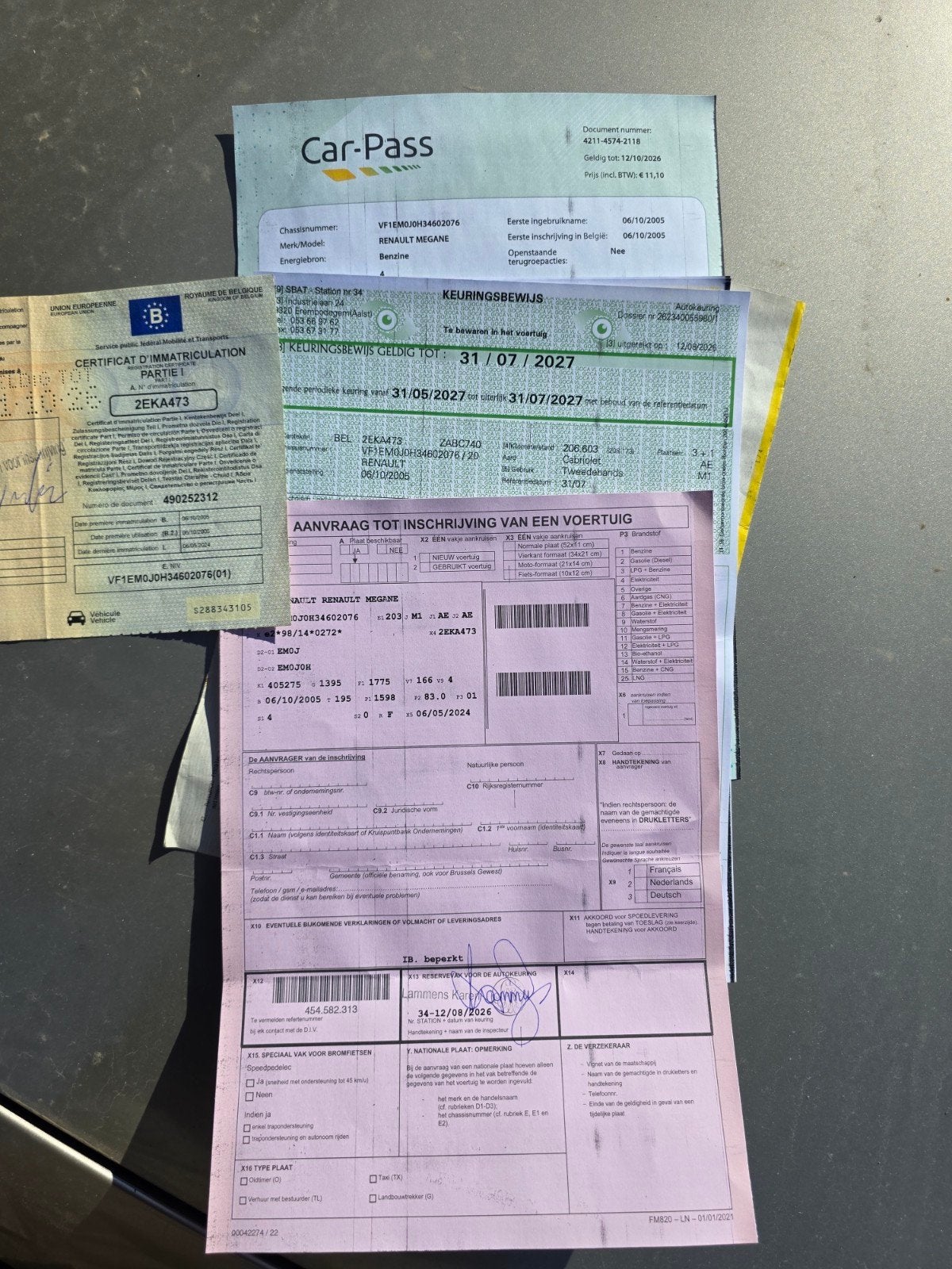 Te koop Reunault Mégane 1.6 Essence, Auto's, Cabriolet, Bedrijf, Handgeschakeld, Mégane