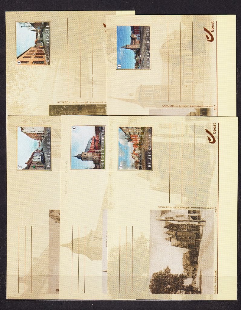 België 2012 Geïllustreerde briefkaarten BK223-BK233 **, Postzegels en Munten, Verzenden, Postfris, Postfris