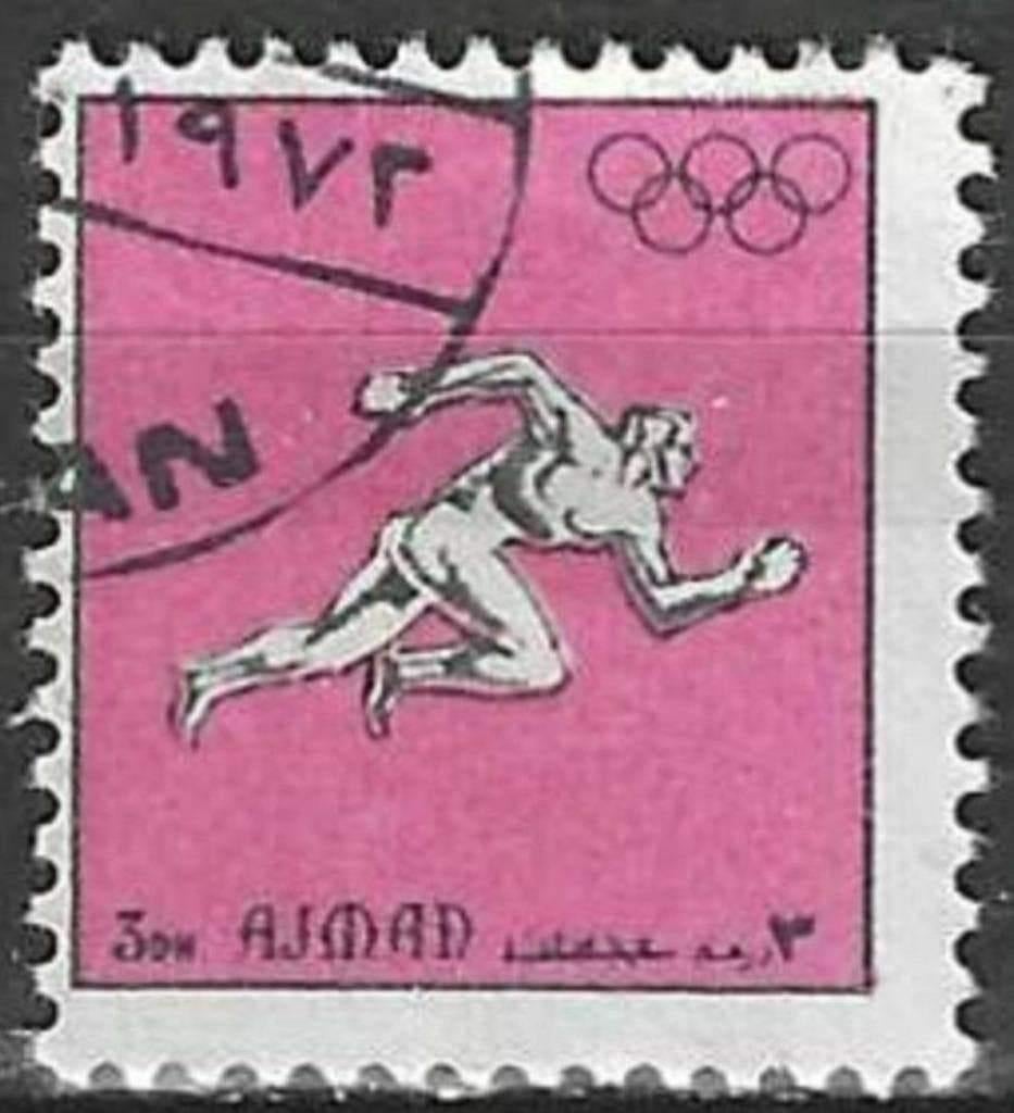 Ajman 1972 - Stampworld 1631 - Olympische Spelen (ST), Postzegels en Munten, Postzegels | Azië, Verzenden, Gestempeld