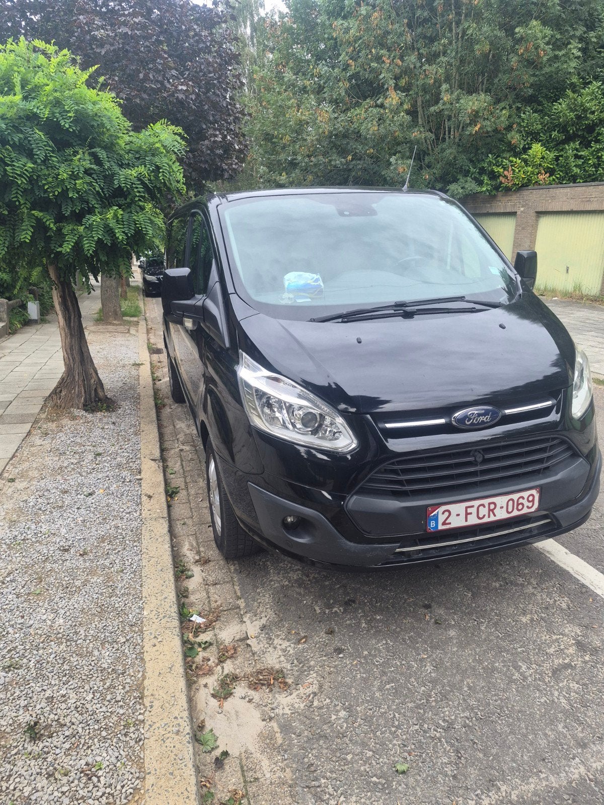 ford transit custom 2tdci dubbele cabine 6-zits, Auto's, Voorwielaandrijving, Stof, Zwart, Particulier