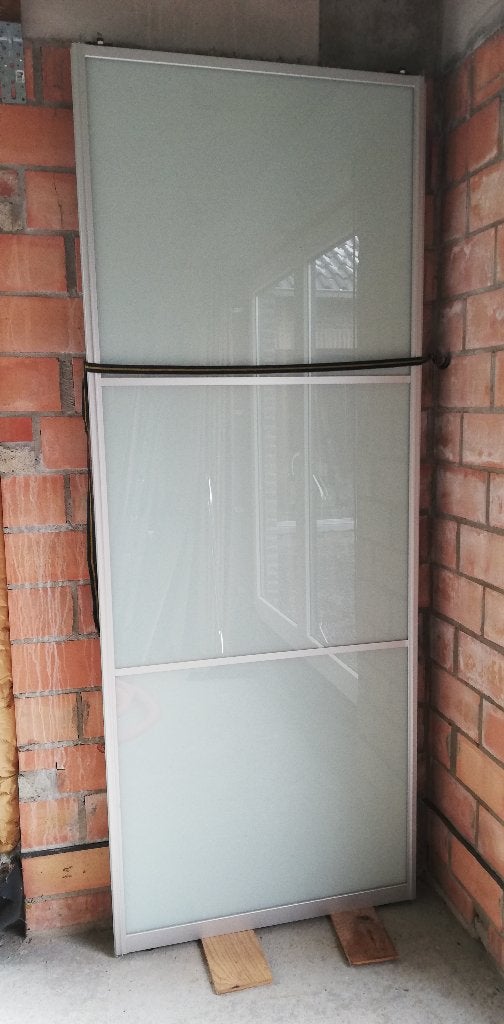 Schuifwand, meubelwand, schuifdeuren,, Doe-het-zelf en Bouw, Ophalen, Overige typen, Nieuw, Glas