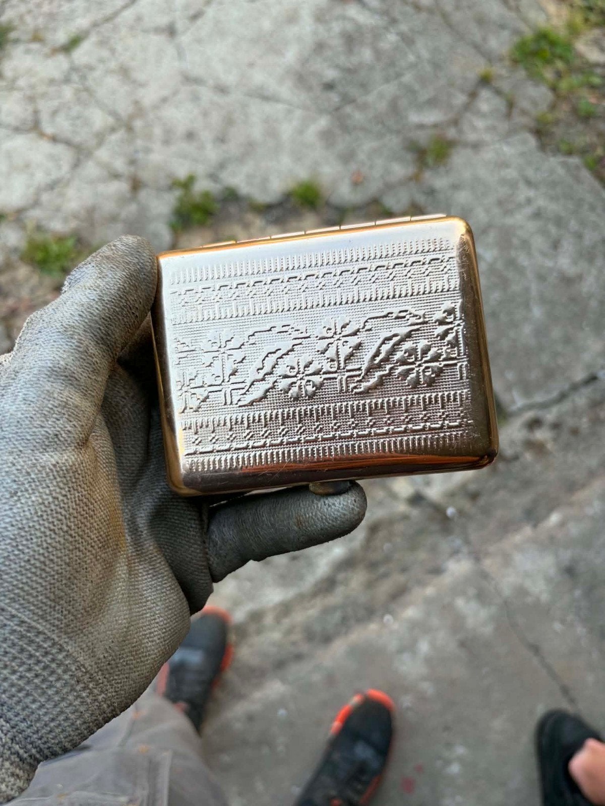 Vintage sigarettendoosje, Verzamelen, Rookartikelen, Aanstekers en Luciferdoosjes, Ophalen of Verzenden