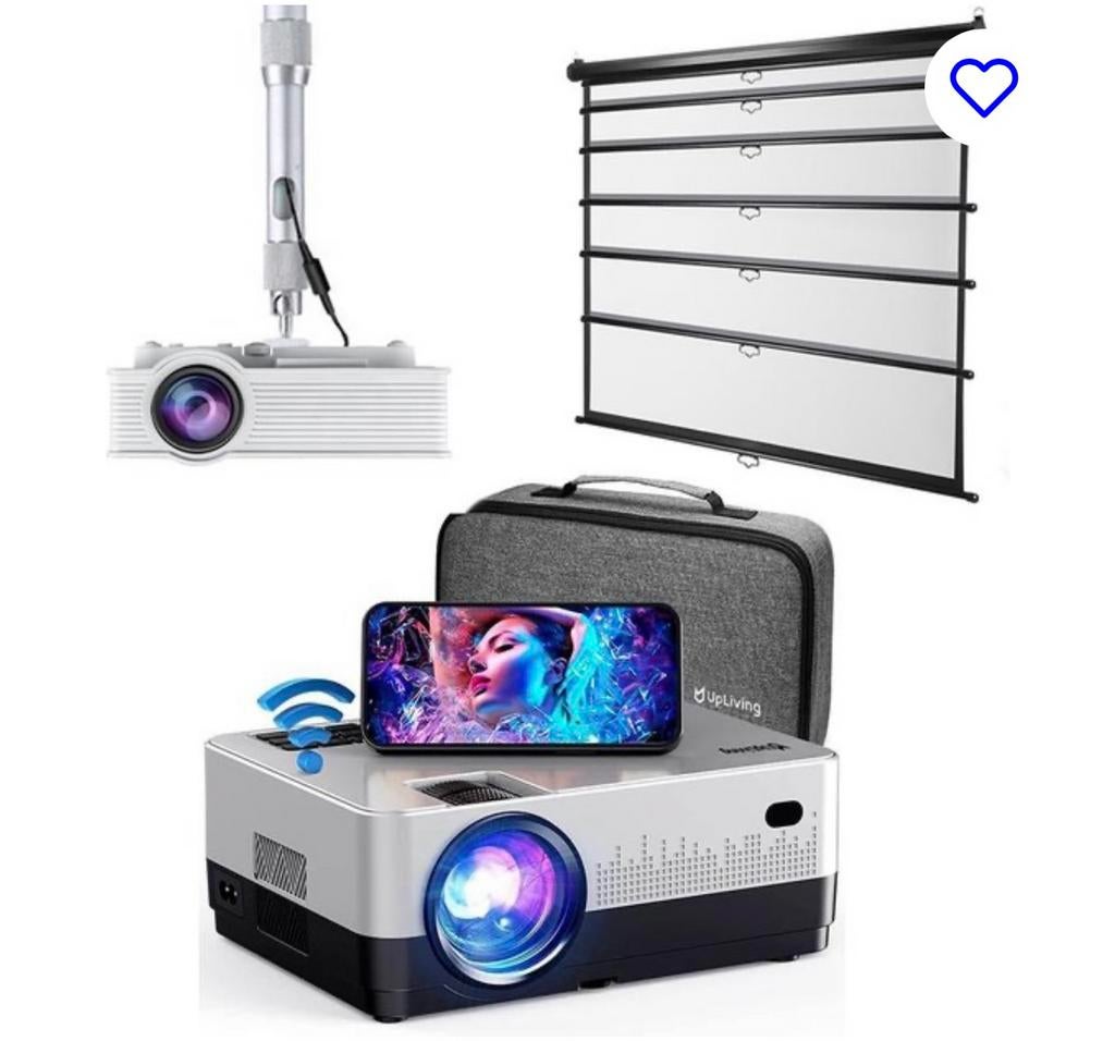 UpLiving LCD Mini Beamer & scherm 100 inch WiFi + Bluetooth, Ophalen of Verzenden, Nieuw, LCD