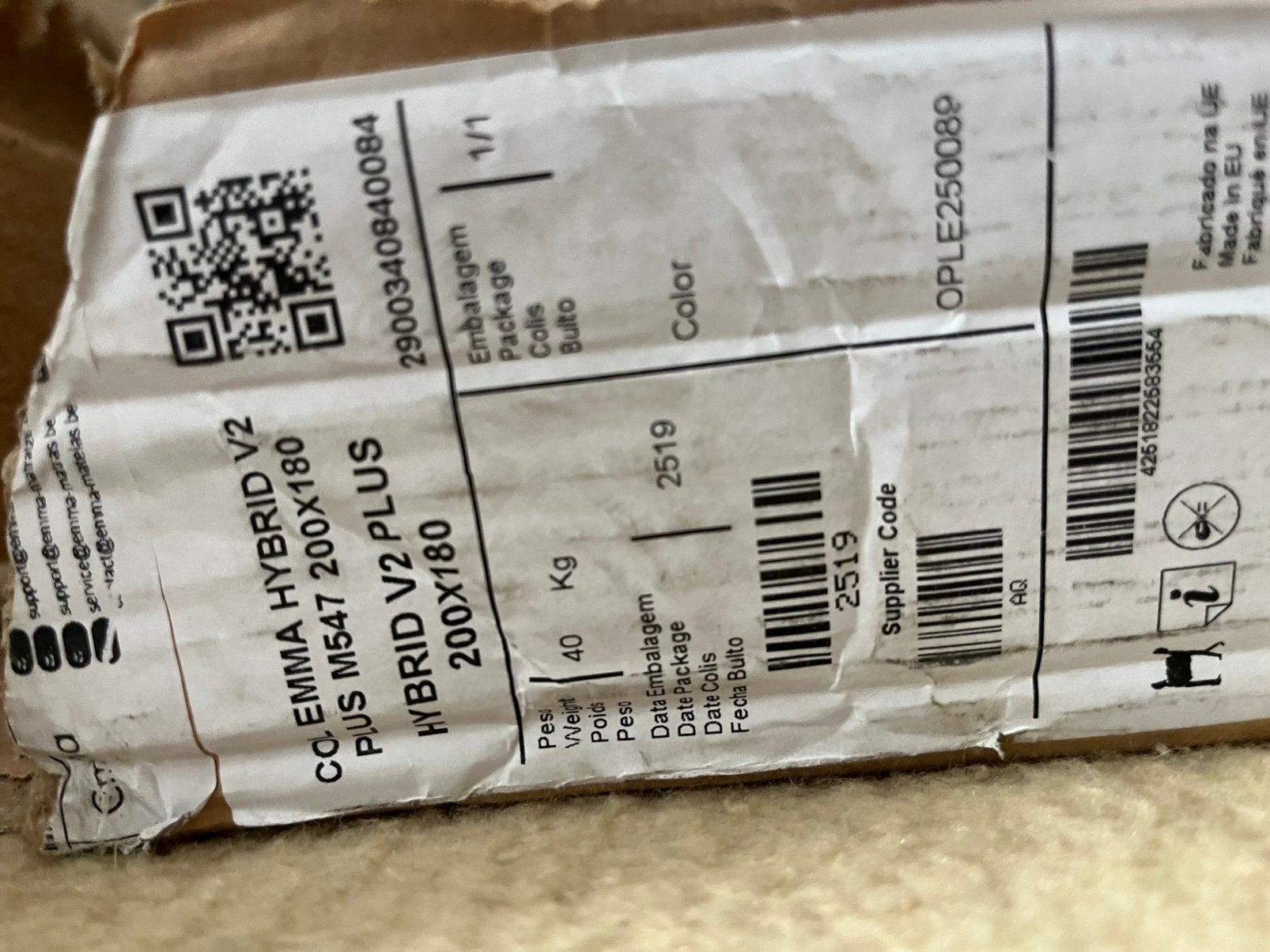 Matelas, Neuf, Matelas, Enlèvement, 180 cm