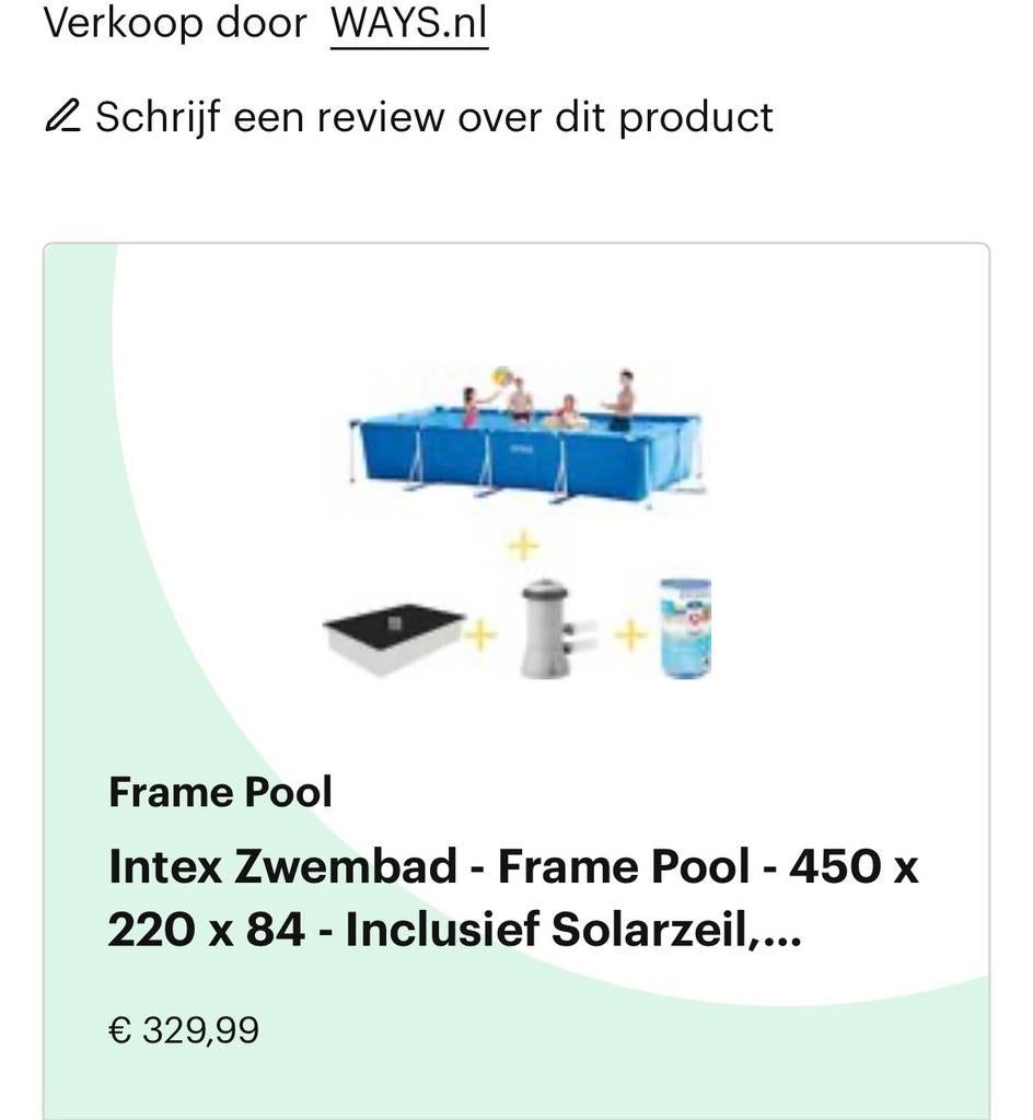 Zwembad met attributen, Ophalen, Gebruikt, 200 tot 300 cm, 80 tot 120 cm