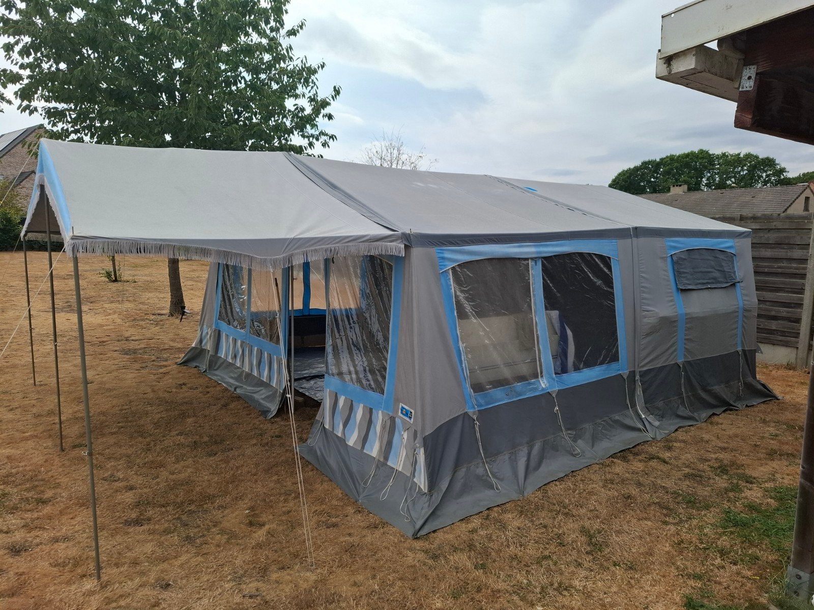 alpen kreuzer campingcar vouwwagen, Caravans en Kamperen, Vouwwagens, Ophalen, Alpenkreuzer, Blauw, Aanwezig