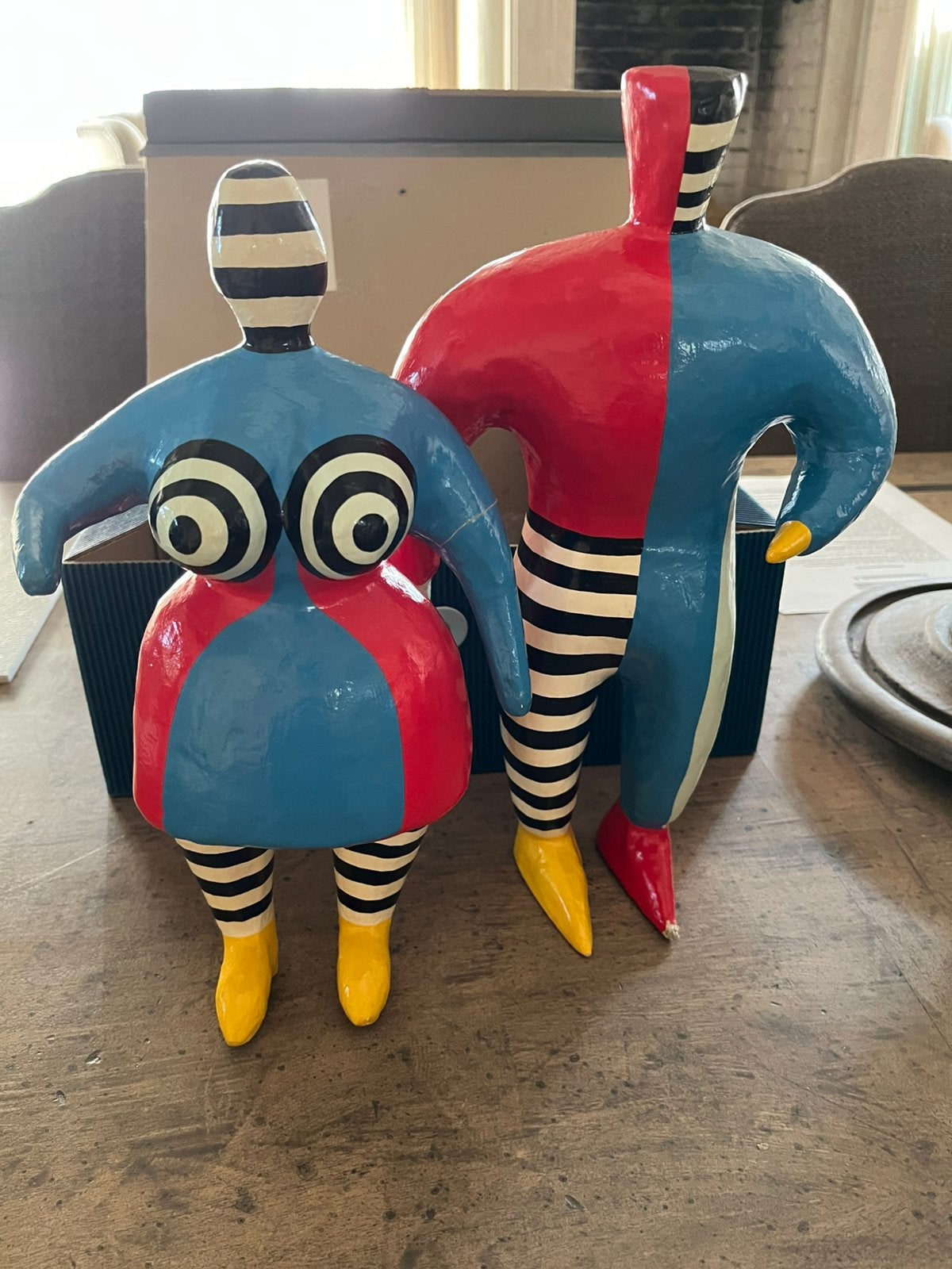 Man en vrouw beeldjes Niloc Pagen, Antiek en Kunst, Kunst | Designobjecten, Ophalen