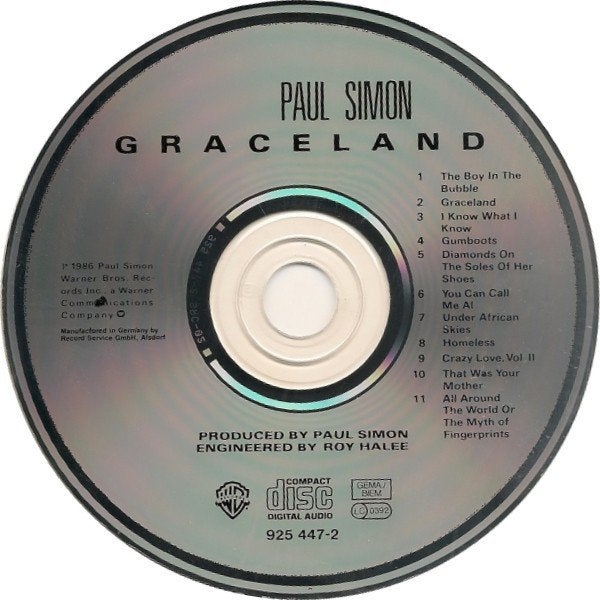 Paul simon GRACELAND, Cd's en Dvd's, Ophalen of Verzenden, Zo goed als nieuw, Pop, Overige typen