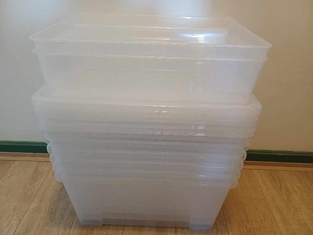 Boîte de rangement (modèle : Samla Ikea), Neuf, Enlèvement, Moins de 50 cm, Moins de 50 cm