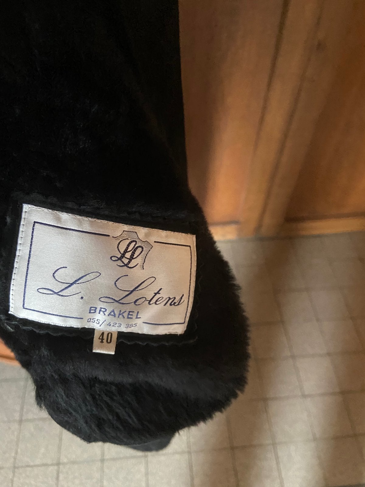 Zeer mooie mantel mouton retourne, Ophalen, Zwart