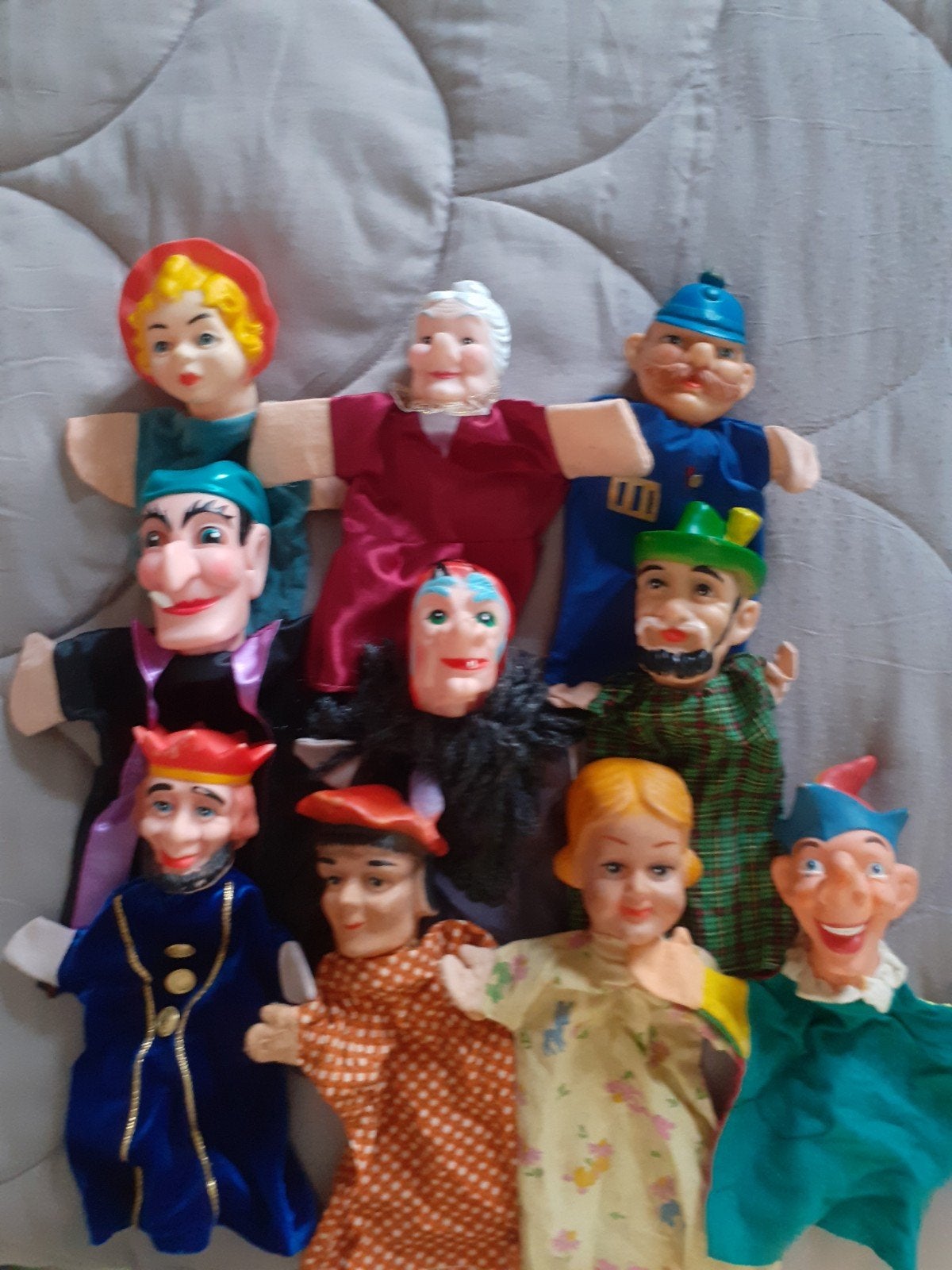 Retro Handpoppen Poppenkastpoppen  ( A ), Ophalen of Verzenden