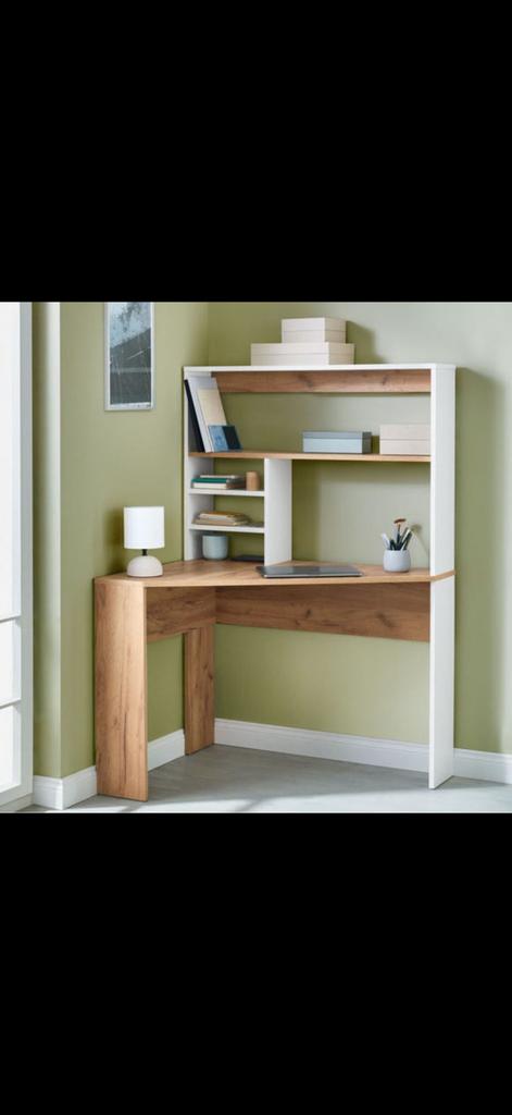 Bureau d’angle, Ophalen, Gebruikt, Beige, Hoekbureau